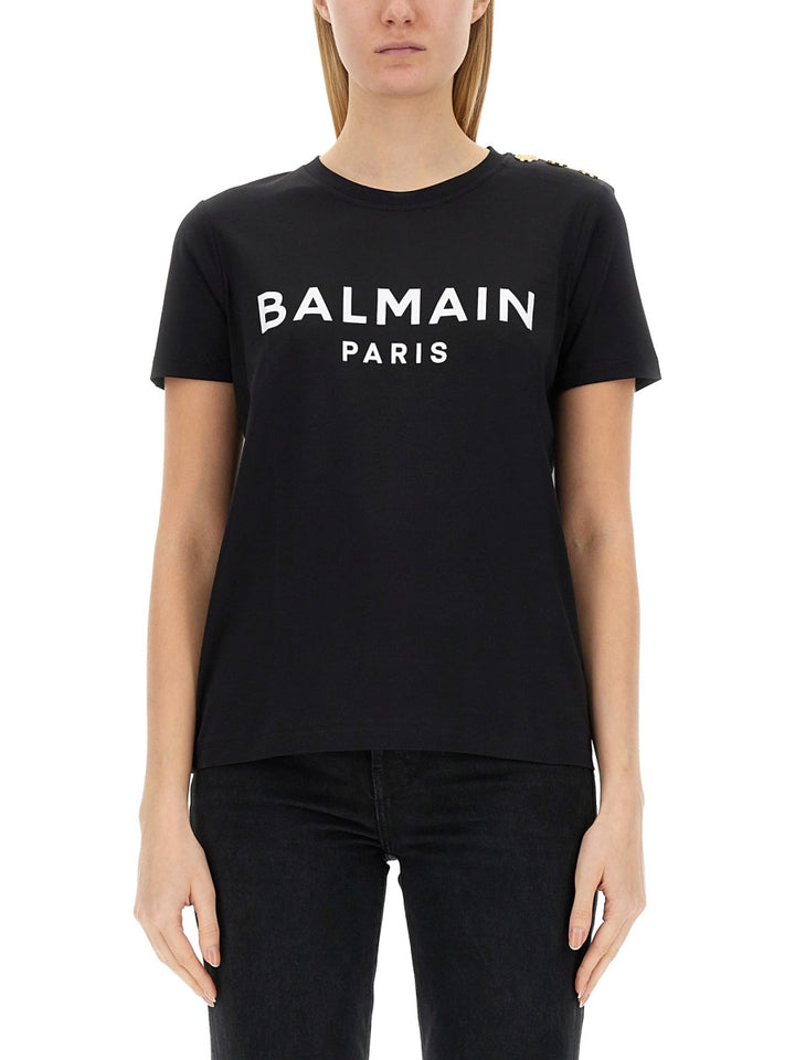 Balmain T shirt - Nero | Wanan Luxury