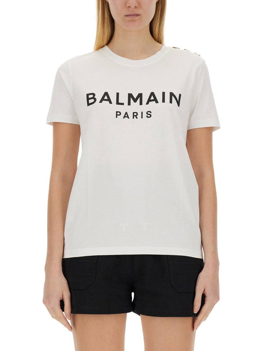 Balmain T shirt - Bianco | Wanan Luxury