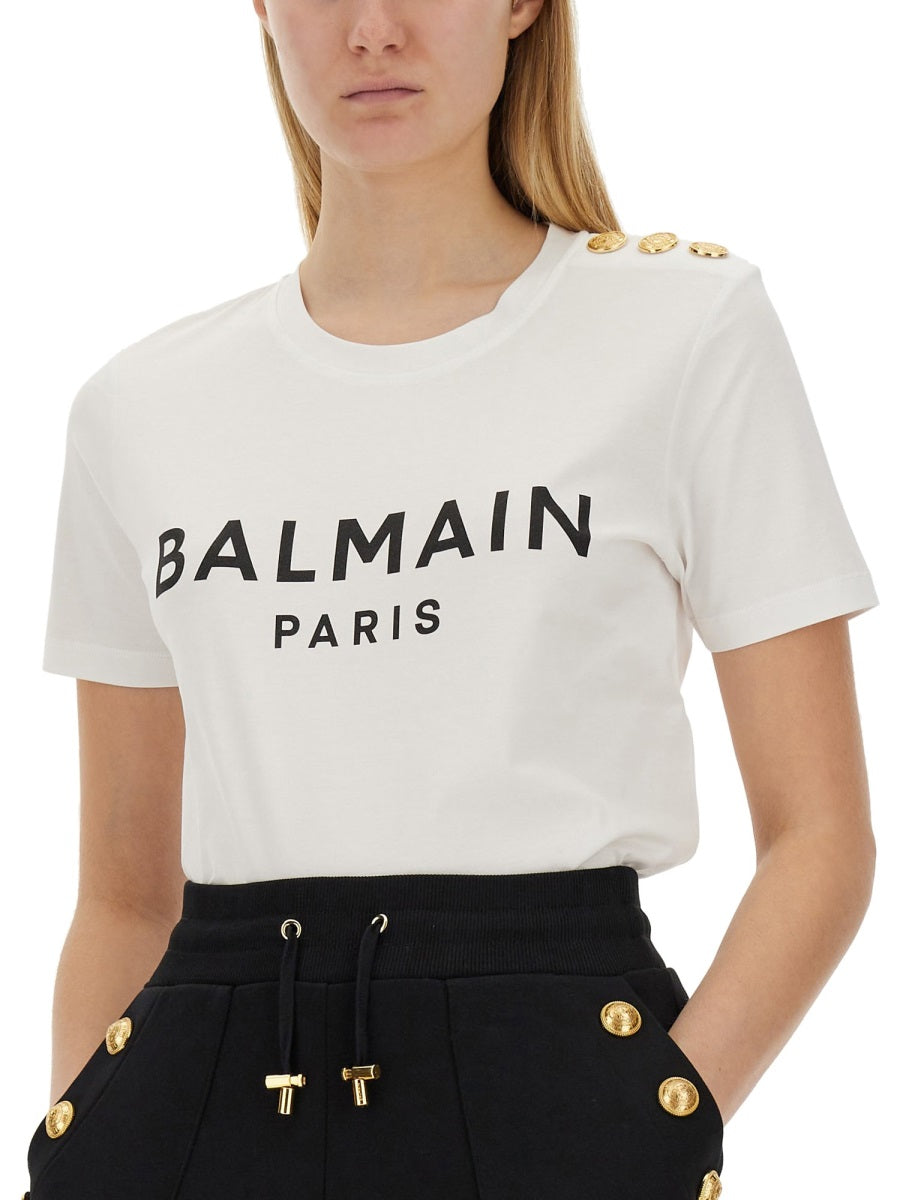 Balmain T shirt - Bianco | Wanan Luxury