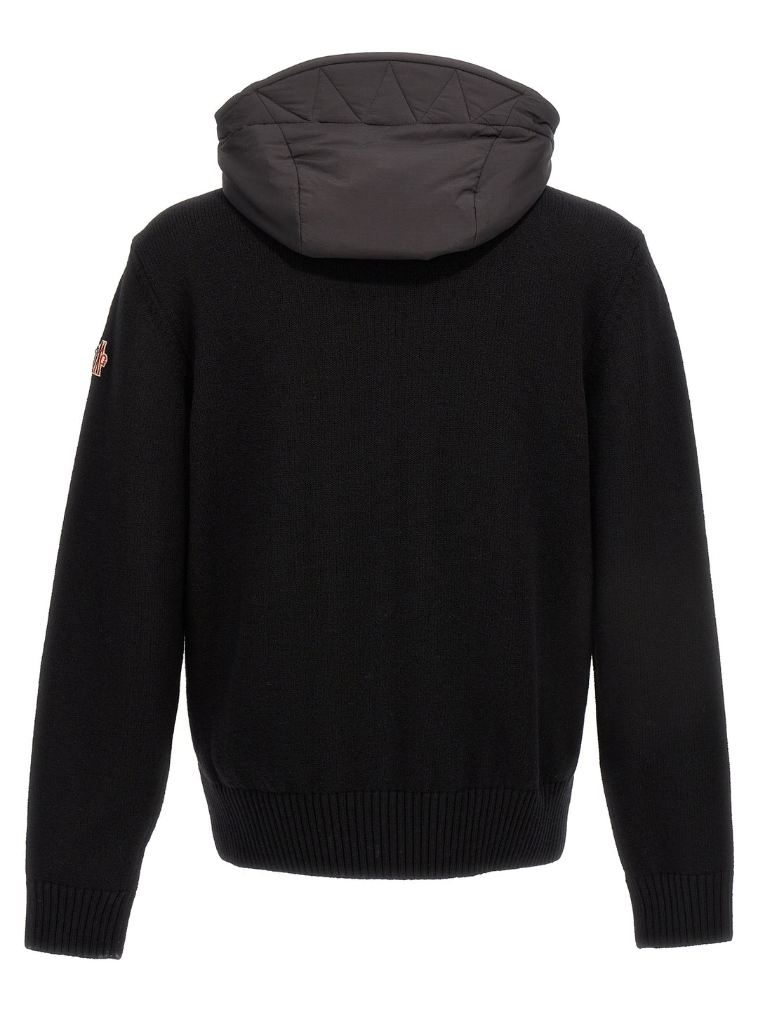 Moncler Grenoble Bimaterial Cardigan Maglioni - Nero | d7d45cb05e336311d5eb4be315cf3b86cf572bc9
