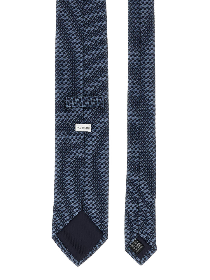 Pal Zileri Patterned Silk Tie Cravatte - Blu | 059436c535566bf43340aed5e9c9692659871f79