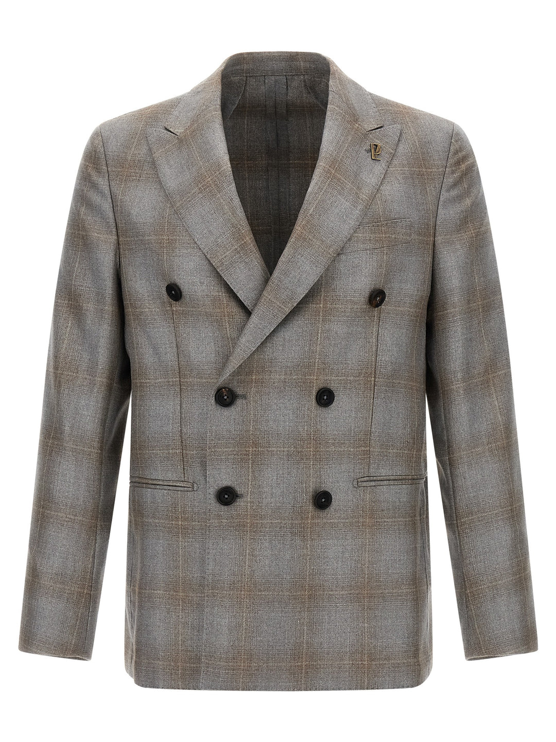 Pal Zileri Double-Breasted Blazer - Grigio | c90125710cc5b73577bb604ccd8541dadd844fec