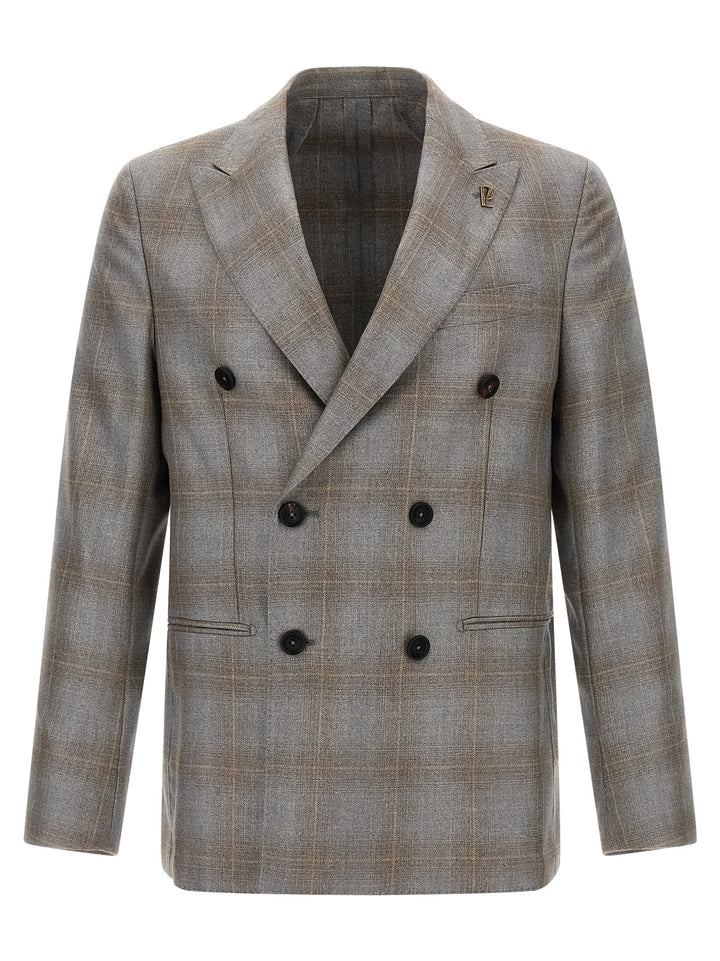 Pal Zileri Double-Breasted Blazer - Grigio | c90125710cc5b73577bb604ccd8541dadd844fec