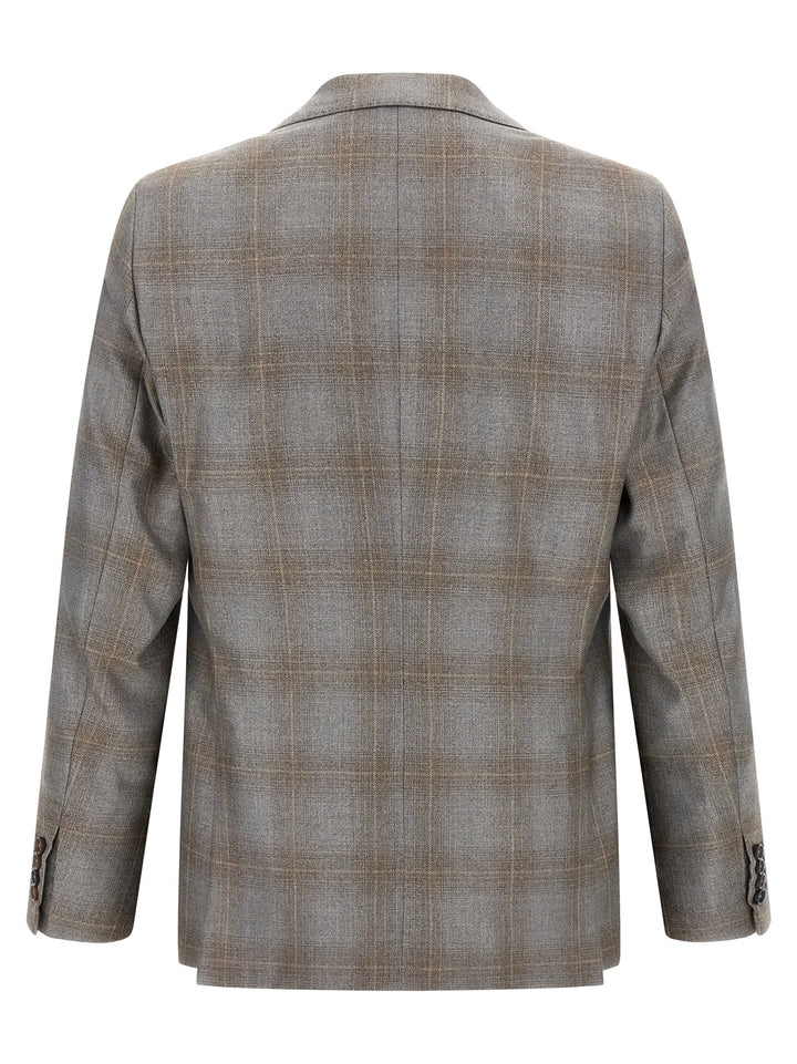 Pal Zileri Double-Breasted Blazer - Grigio | a1f3275d5861d1f8101c96fe207021e3b5c1d21b