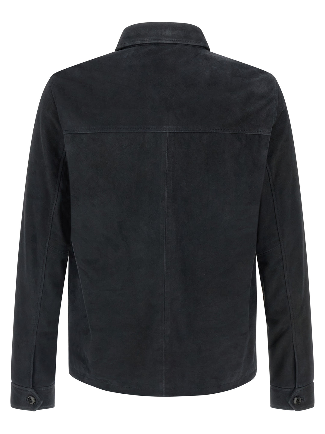 Pal Zileri Suede Overshirt Puffer Jackets - Blu | 16b55627bcf9fa13d7cb5675180c55f43860fedd