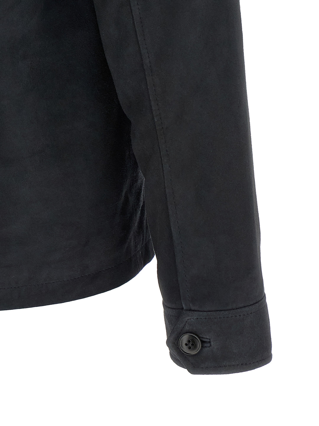 Pal Zileri Suede Overshirt Puffer Jackets - Blu | 9330fde8e551b6b1eaf26929f81853b3fd741eef