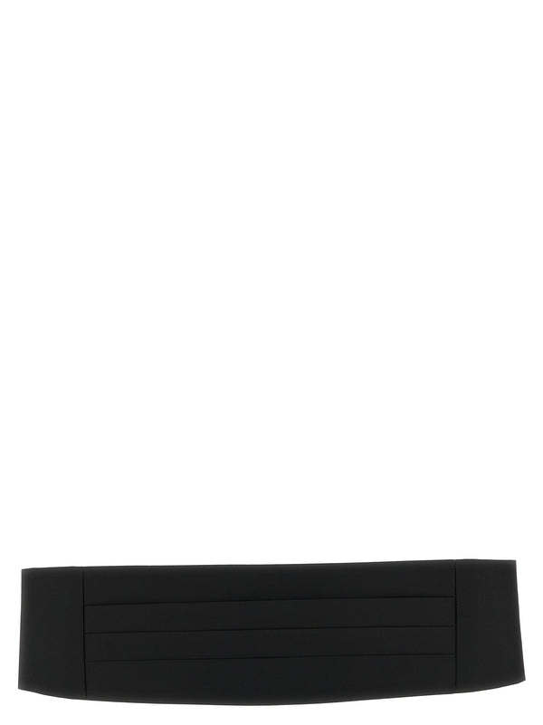 Satin Tuxedo Headband Cinture Nero