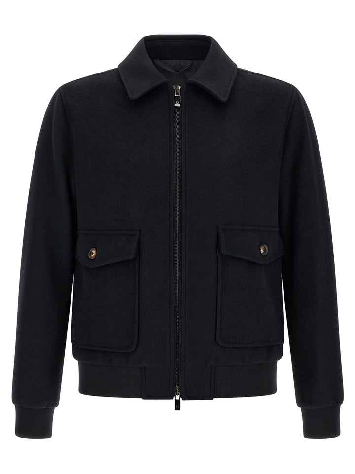 Pal Zileri Wool Cloth Jacket Puffer Jackets - Nero | 8ff2bfd2a36d34f83f86168f88829d752ee09538