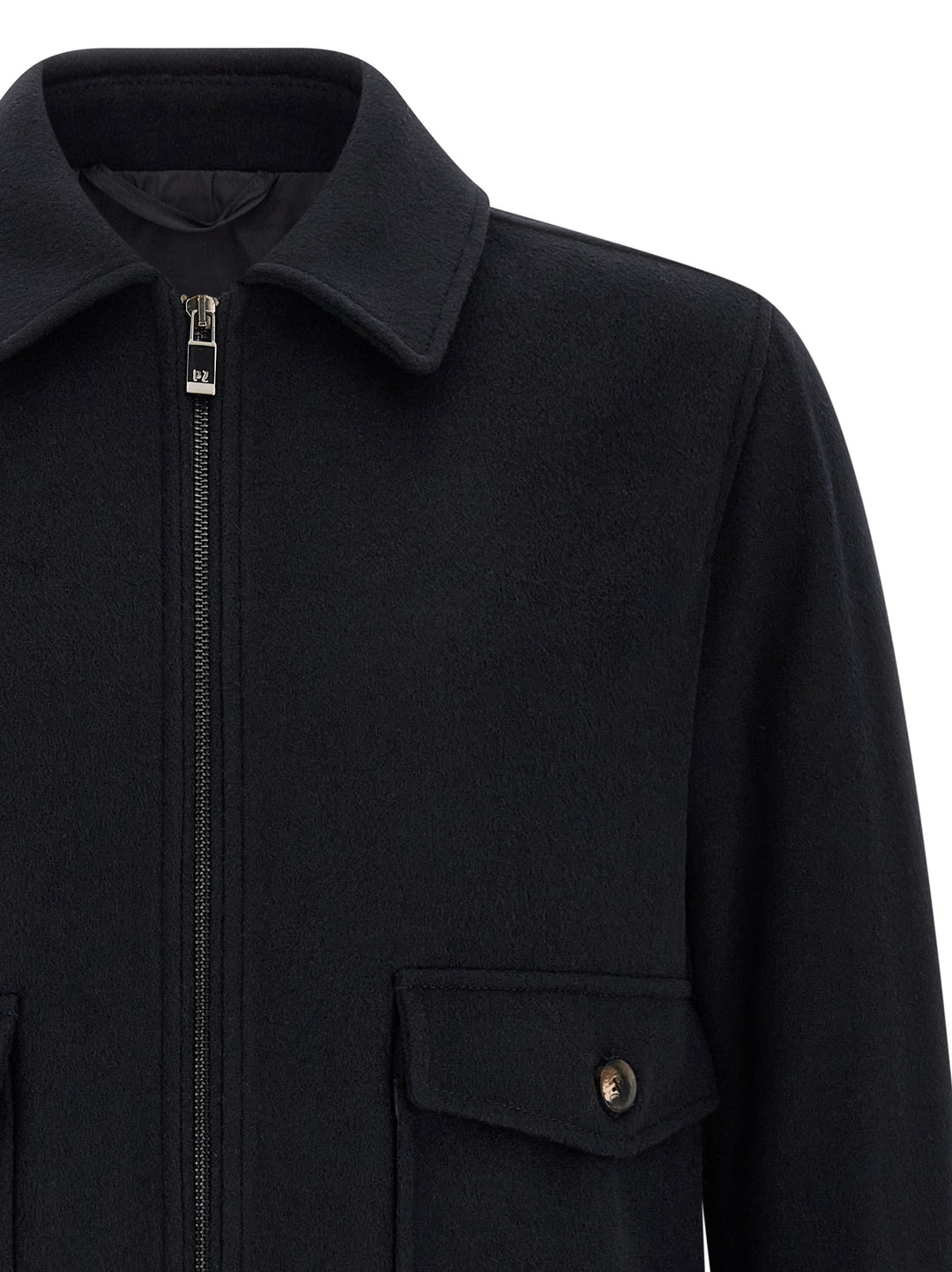 Pal Zileri Wool Cloth Jacket Puffer Jackets - Nero | 830a59b43cf9b2b46e25a49cb56c595247ec0f75