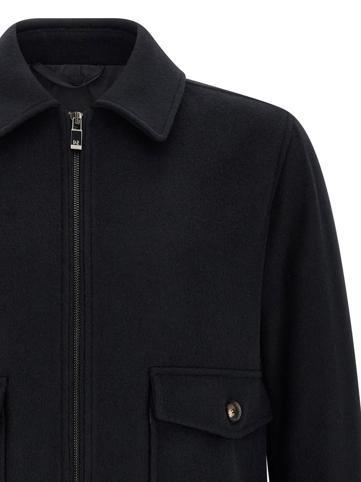 Pal Zileri Wool Cloth Jacket Puffer Jackets - Nero | 830a59b43cf9b2b46e25a49cb56c595247ec0f75