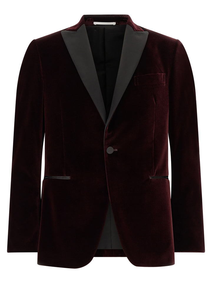 Pal Zileri Velvet Blazer - Bordeaux | 03095bbcade053e3b7ccac6f5a5446b5185df6d8