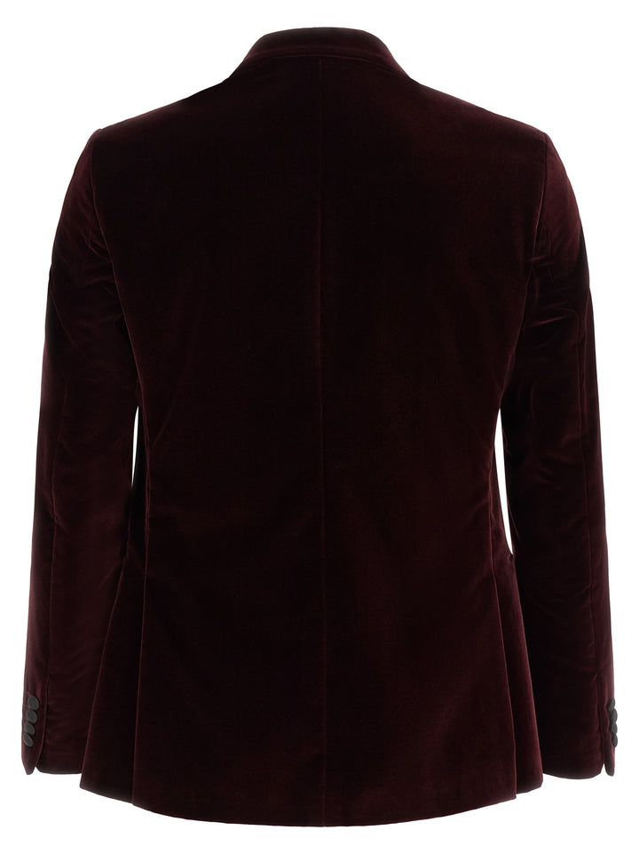 Pal Zileri Velvet Blazer - Bordeaux | ce441967250dab432623aae4fdcd9021b473d84e