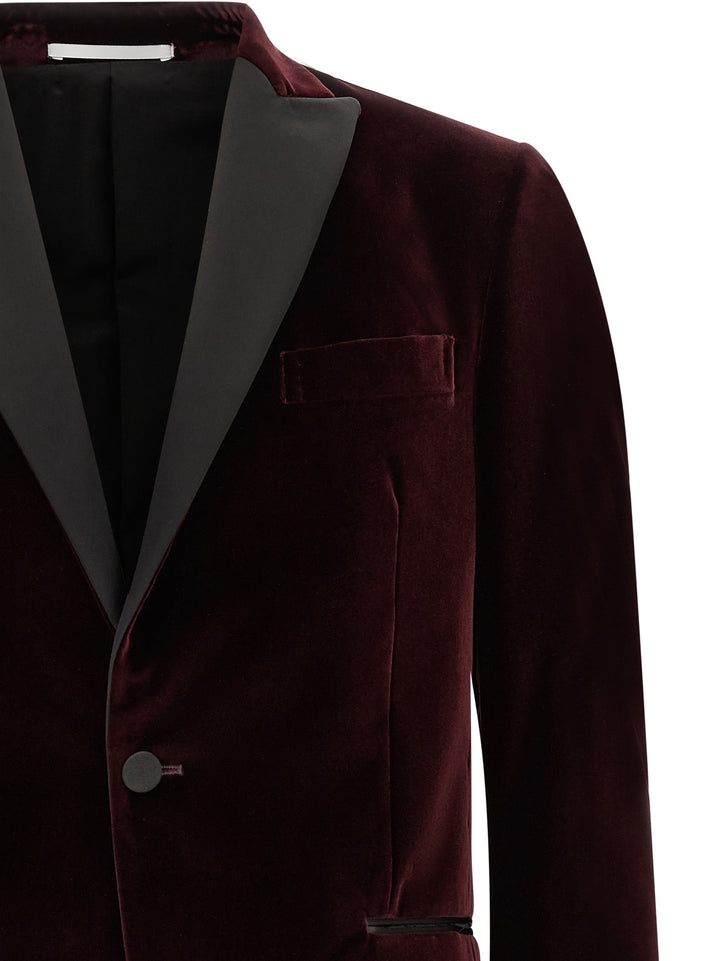 Pal Zileri Velvet Blazer - Bordeaux | e36aea7ba76dd5d607ec29f672ad27b80a7fb12e