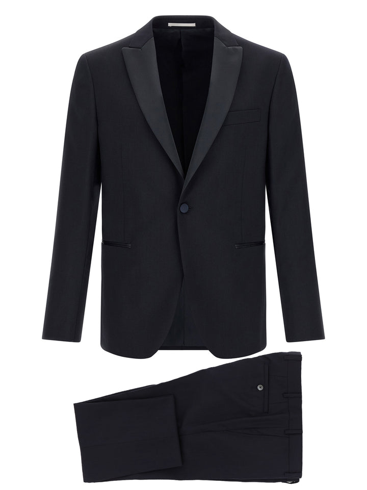 Pal Zileri Wool And Satin Dress Suits - Nero | f89c52fe9d20f078a26fa615885bea34657b819d