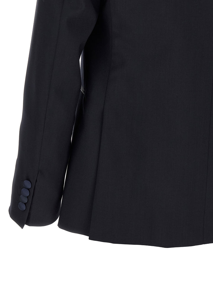 Pal Zileri Wool And Satin Dress Suits - Nero | a2a4edf357cf5914d2d39f2591ba66fde496649f