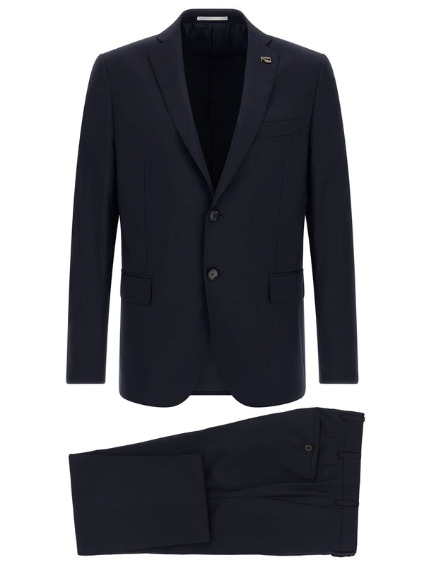 Wool Dress Suits Blu