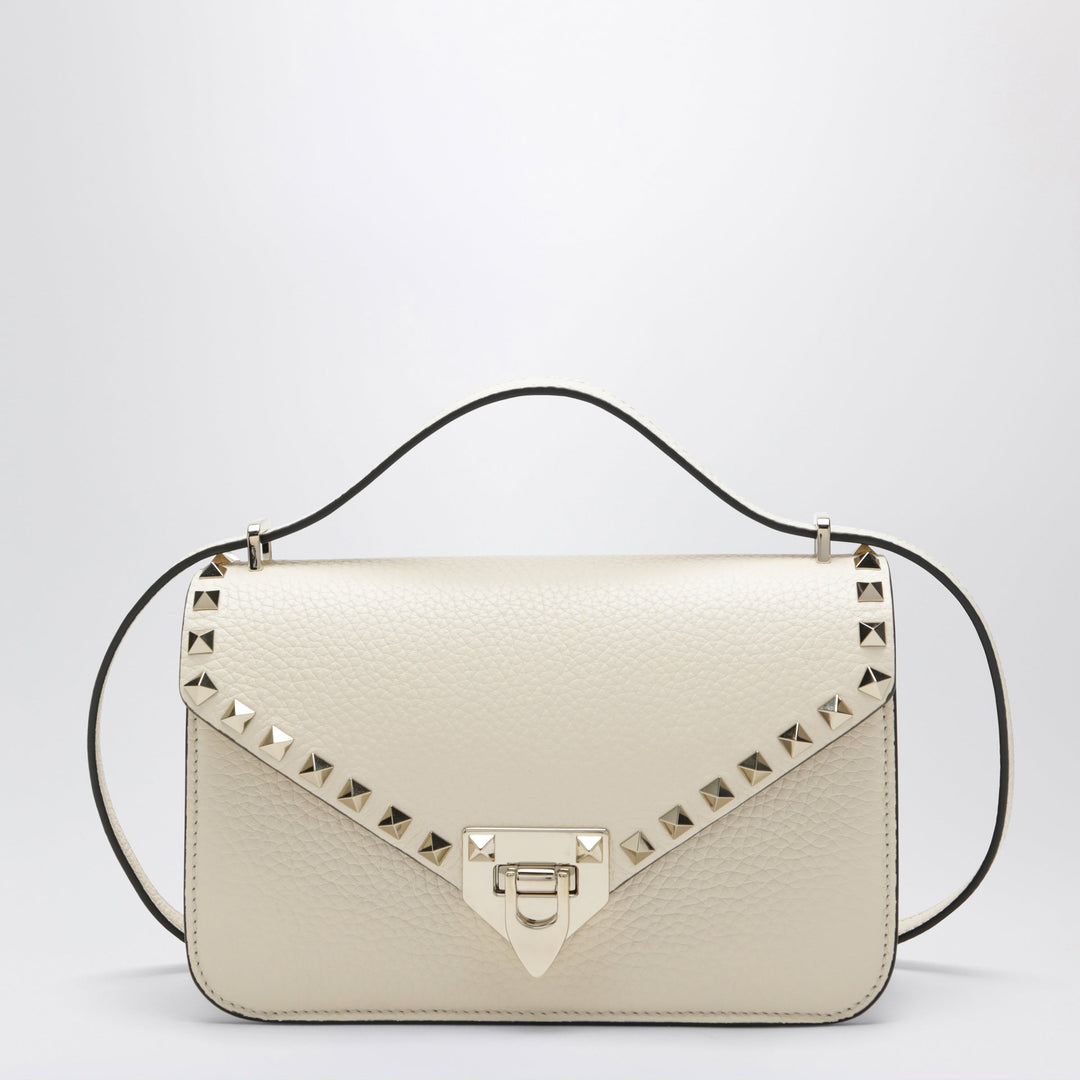Valentino Garavani Ivory Rockstud Shoulder Bag