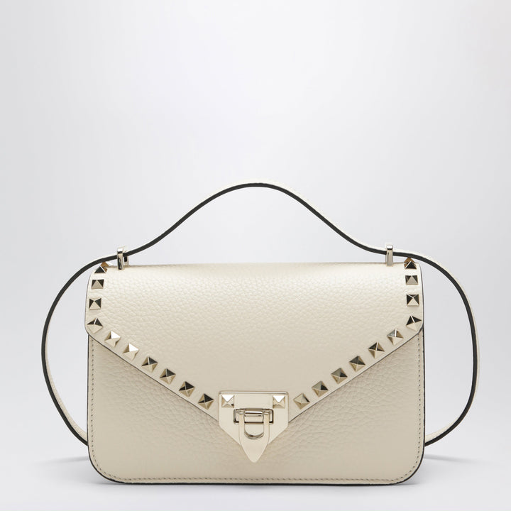 Valentino Garavani Ivory Rockstud Shoulder Bag