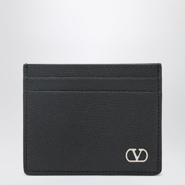 Valentino Garavani In Pelle Nera Con Logo