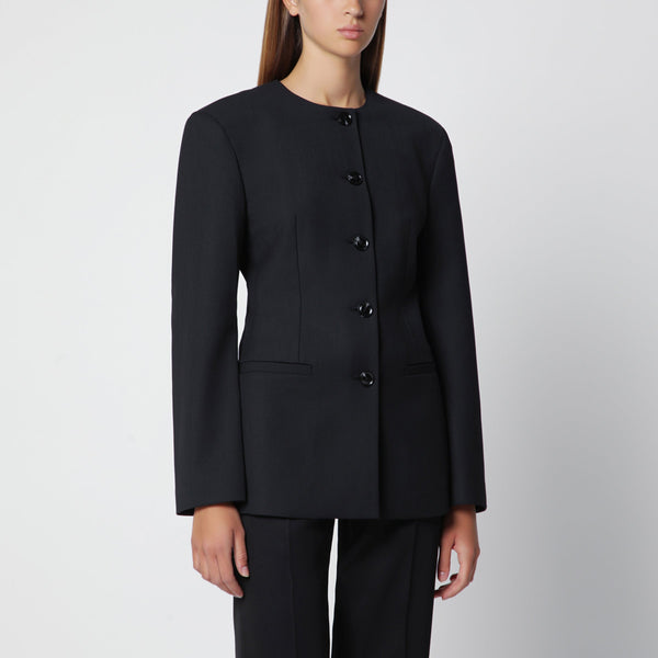 Black Huda Jacket In A Wool Blend
