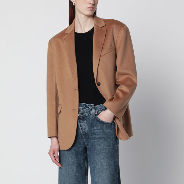 Quinn Blazer In Wool And Cashmere, Camel