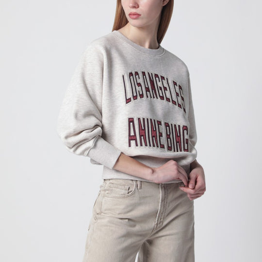 Harry Shrunken La Beige Mélange Sweatshirt