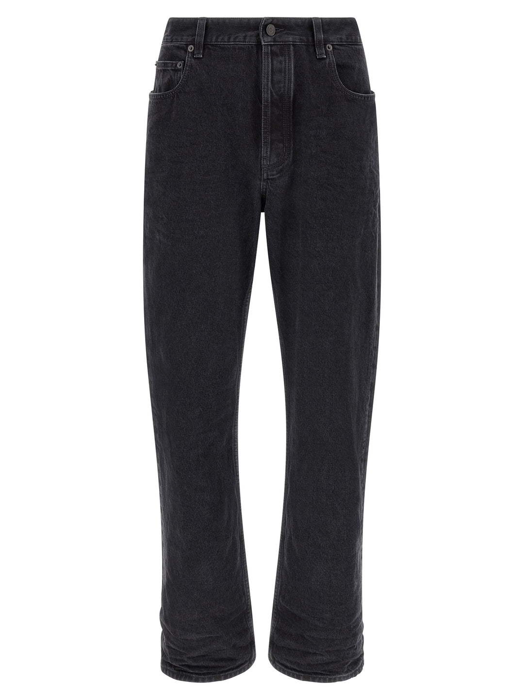 Saint Laurent Relax Tapered Jeans - Nero | f8557dd173f94cdcbbffb3ea52c6b6bb16853ab9