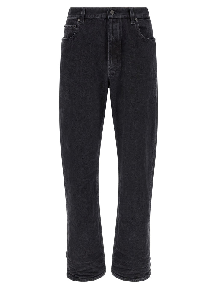 Saint Laurent Relax Tapered Jeans - Nero | f8557dd173f94cdcbbffb3ea52c6b6bb16853ab9