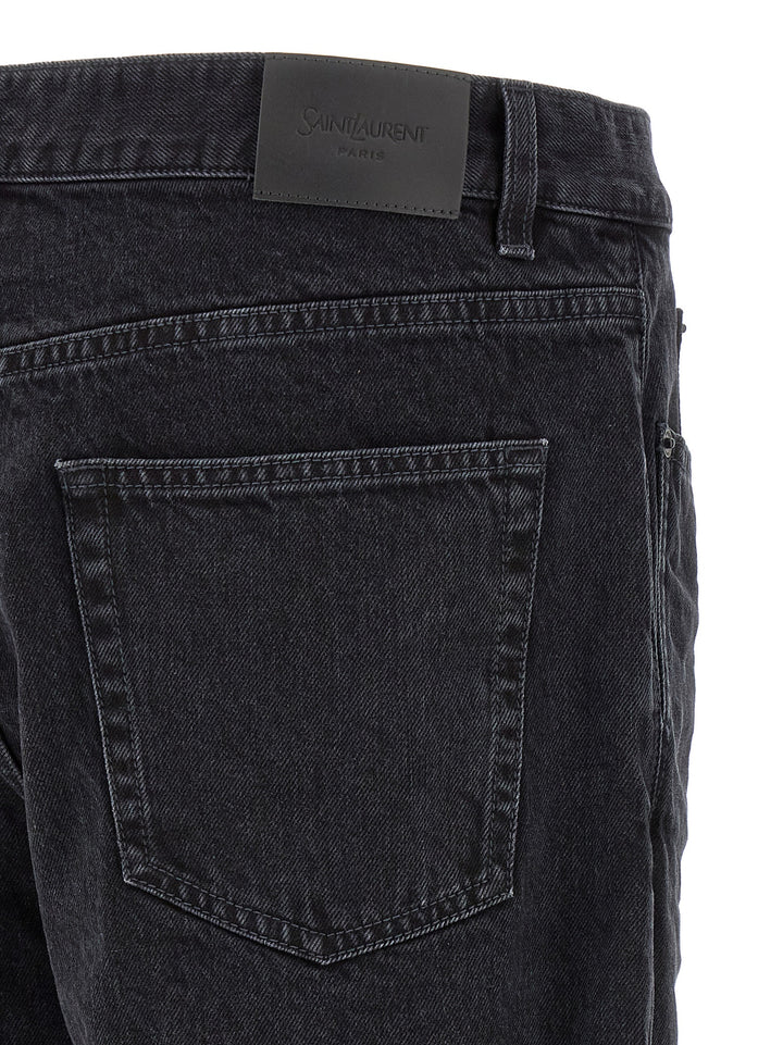 Saint Laurent Relax Tapered Jeans - Nero | 7e0fd8dbce12a73d2f72ddcba2a7f815644e4d9a