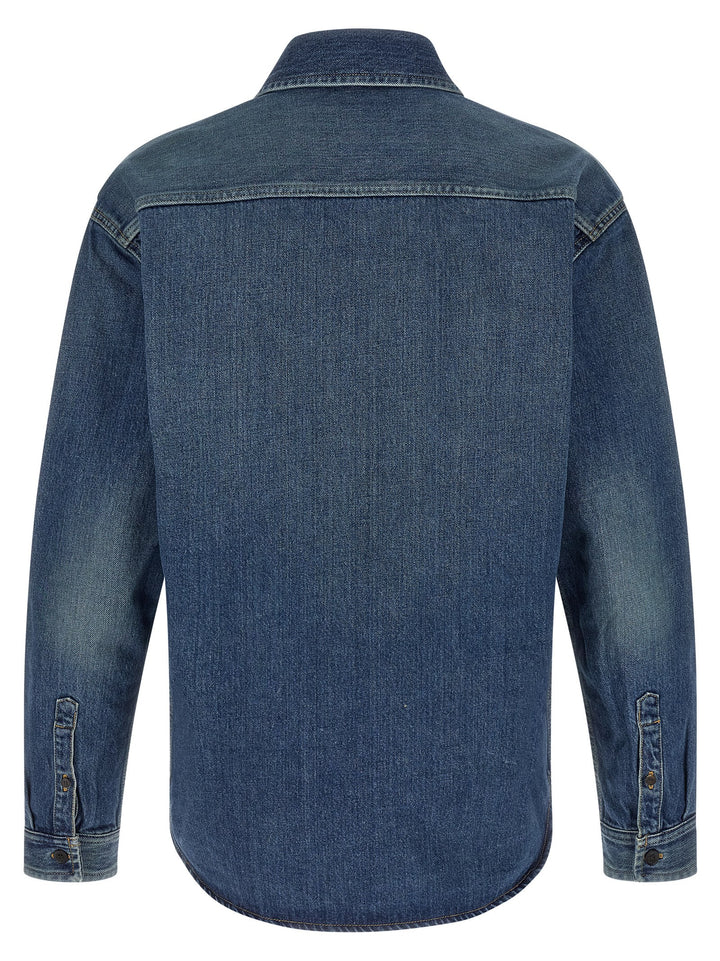 Saint Laurent Cassandre Camicie - Blu | 3e3ce01322ebe490519e5481496fc814953c646c