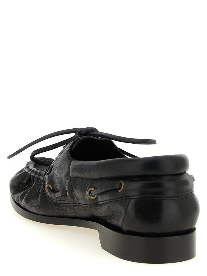 Saint Laurent Le Loafer Bateau Mocassini - Nero | 0052440e5ae6171fbced8a13a474af7d87e1829e