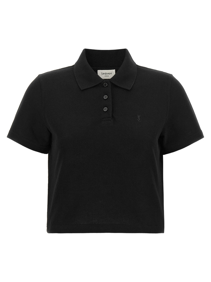 Saint Laurent Cassandre Polo - Nero | c333c806ddf05cd2715880ce1f85d1234006b269
