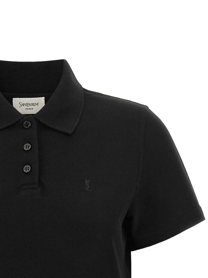 Saint Laurent Cassandre Polo - Nero | fa5ea831054145fa7fd1e430048814c57c397a64