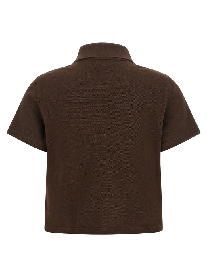 Saint Laurent Cassandre Polo - Marrone | 37fae763cfce6f75249a7d17aff7085269ec99ca
