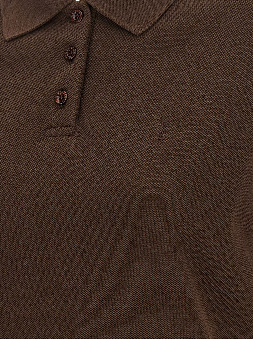Saint Laurent Cassandre Polo - Marrone | 09301d0af257fa7f06a845870d016165d6083003