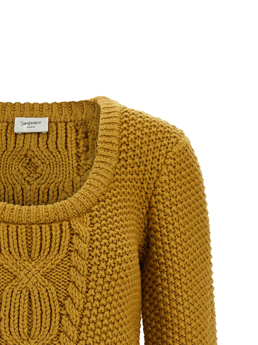 Saint Laurent Knit With 3/4 Sleeves Maglioni - Giallo | 1d6614600441505774d1b20f2c6fda5a6b971da2