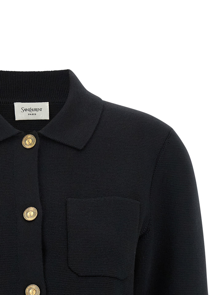 Saint Laurent Cassandre Maglioni - Nero | bae79063364162d9e6ba59d6d85c860bac6ea1c3
