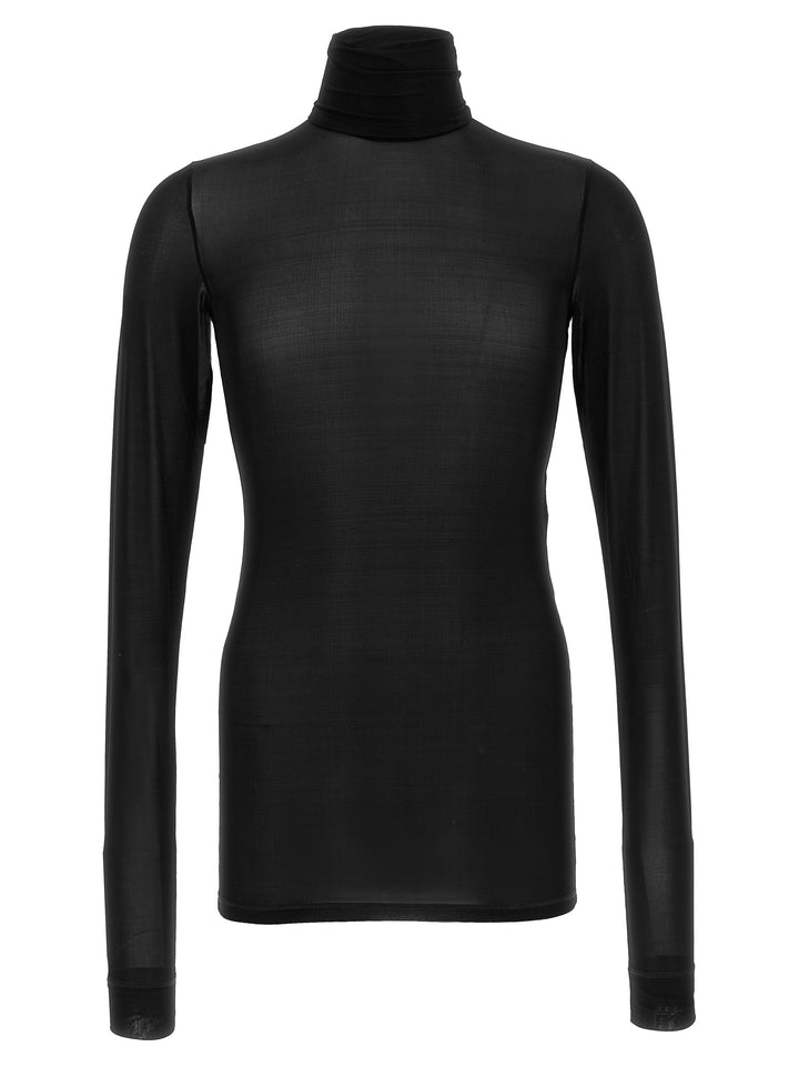 Saint Laurent Semi-Transparent Turtleneck Sweater T shirt - Nero | 325674b3e463012691713cfbcd86d21c134f7b47