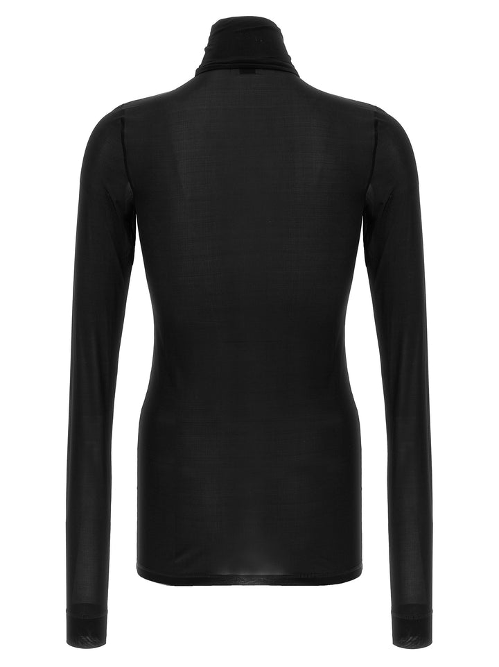 Saint Laurent Semi-Transparent Turtleneck Sweater T shirt - Nero | cde22278aa3e477dc4a58f448675ff33f858997c