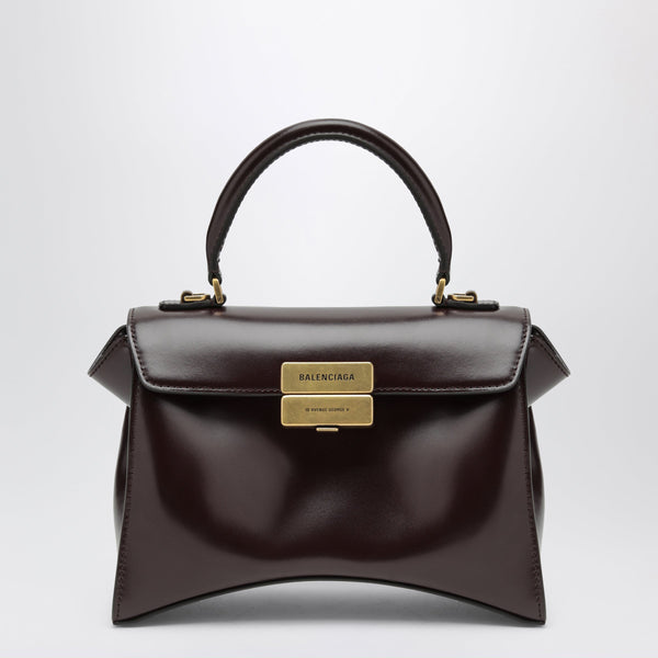 Small Plum Hourglass Avenue Handbag