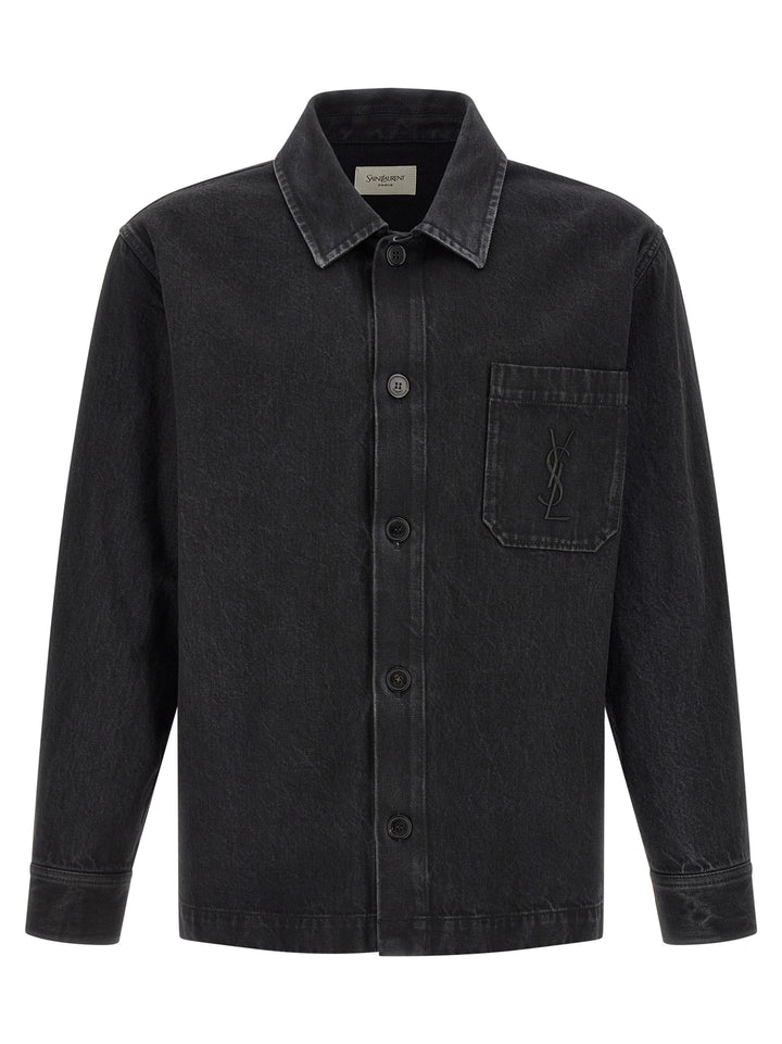 Saint Laurent Cassandre Camicie - Nero | 3180b8295ad5eff6a23bb376704e51a1e725b382