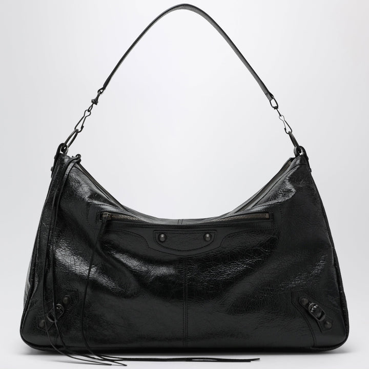 Balenciaga Bolso Le City Moto Large Negro En Piel