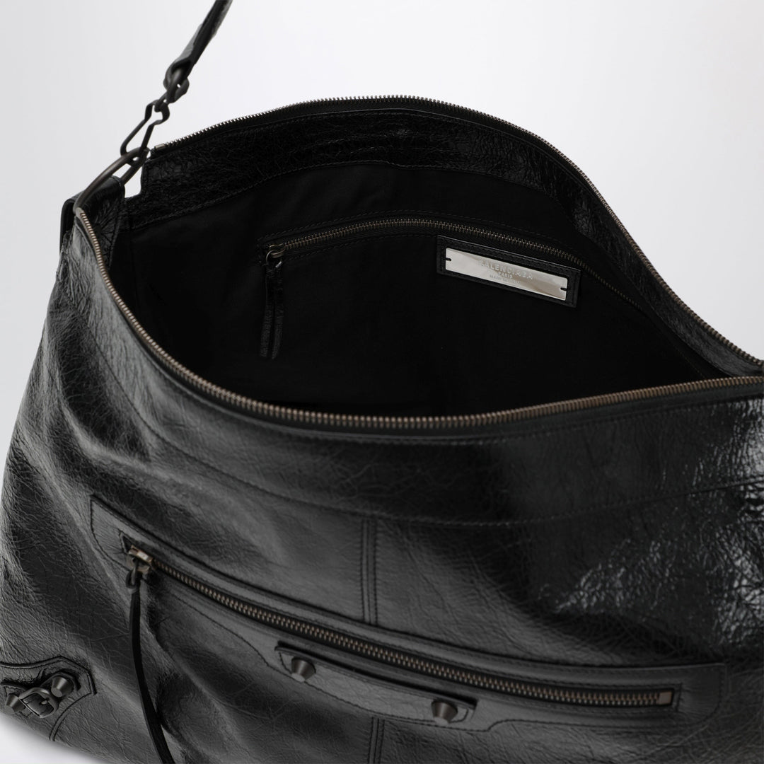 Balenciaga Bolso Le City Moto Large Negro En Piel