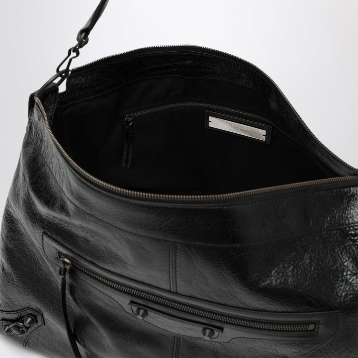 Balenciaga Bolso Le City Moto Large Negro En Piel