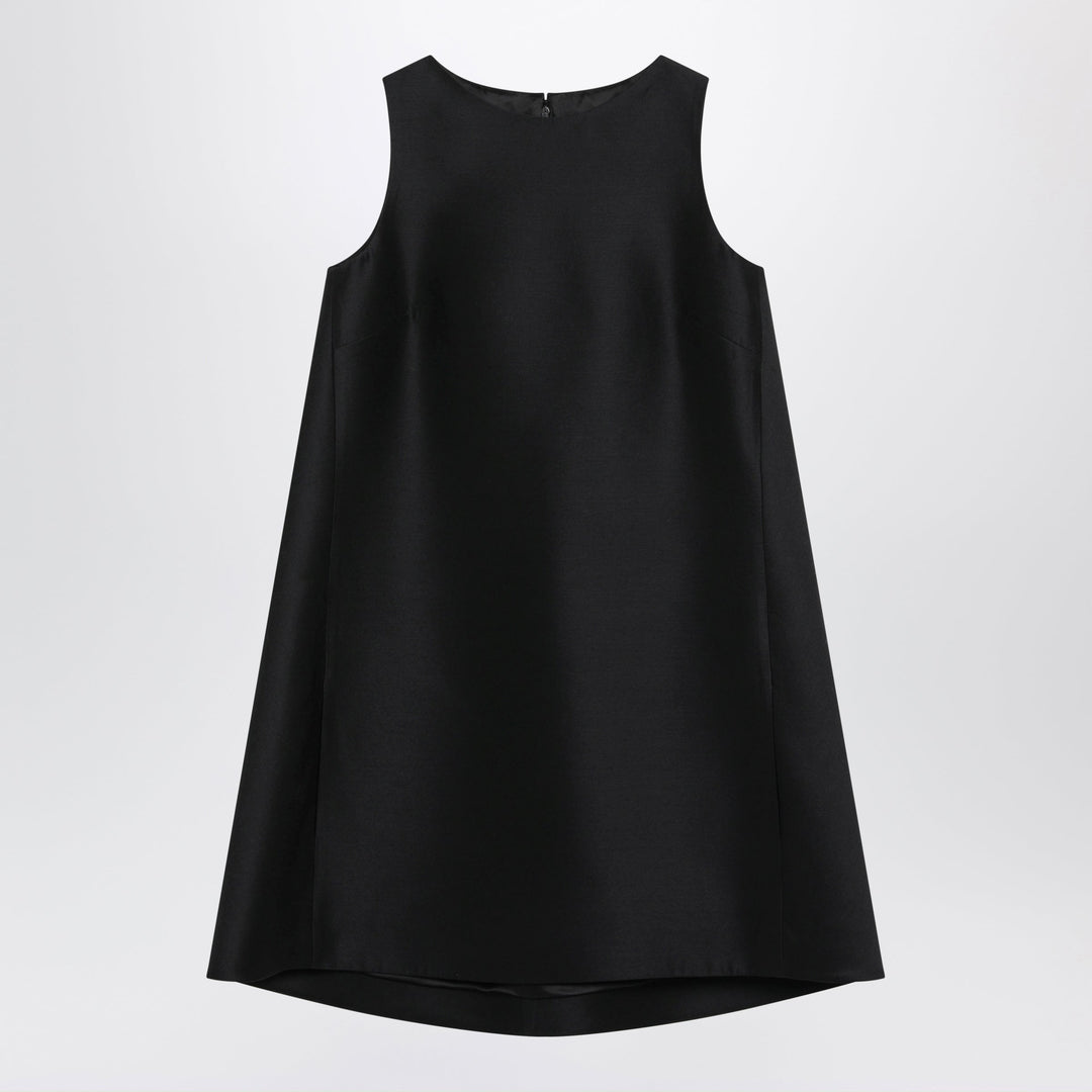 Balenciaga Nero a Trapezio in Lana e Seta