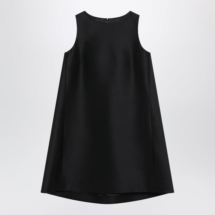 Balenciaga Nero a Trapezio in Lana e Seta