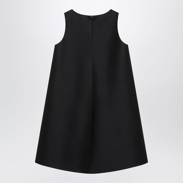 Balenciaga Nero a Trapezio in Lana e Seta