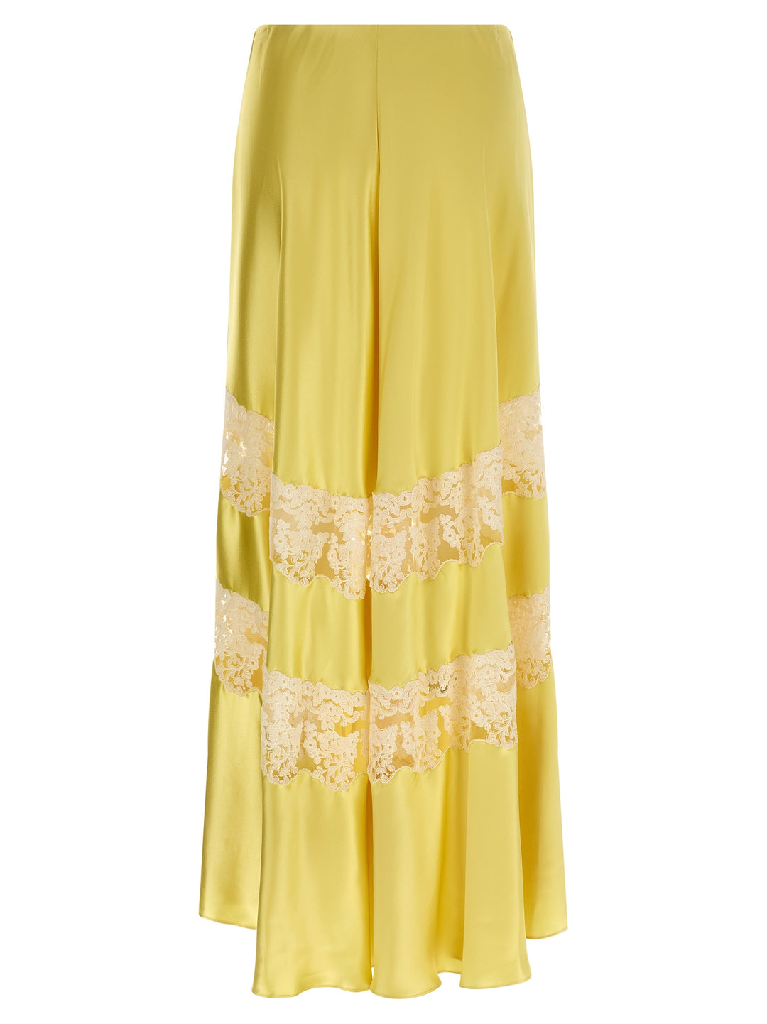 Alberta Ferretti Lace Insert Skirt Gonne - Giallo | 87294f80d9e44cfca76e2d03643a856ceeb495d3