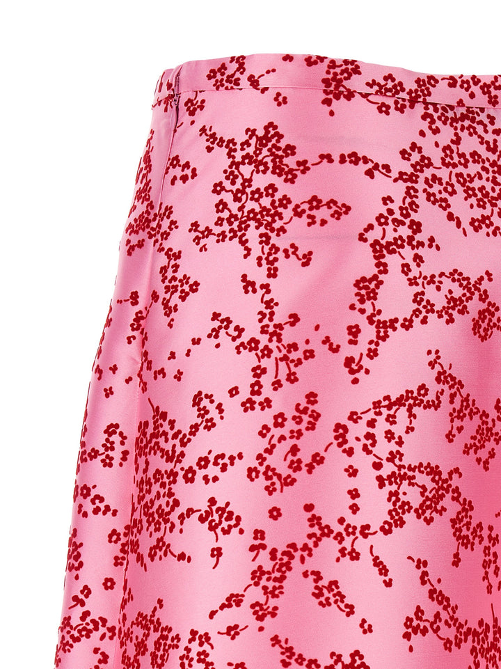 Alberta Ferretti Mikado Floreale Gonne - Rosa | ef24267d628b184b4cf72e6da06bdc583a4b3e41