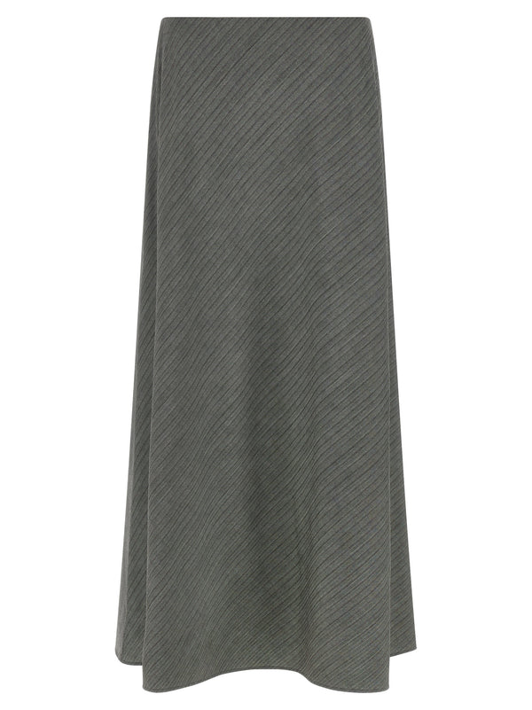 Bell Chevron Skirt Gonne Grigio